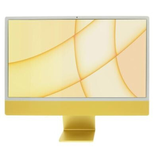 Apple iMac 24" 4.5K Display (2021) M1 Chip 8-Core CPU | 8-Core GPU 256 Go SSD 16 Go jaune - comme neuf