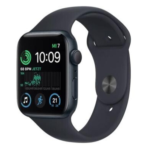 Apple Watch SE 2 GPS 44mm Aluminium bleu de minuit Bracelet Sport bleu de minuit - bon état