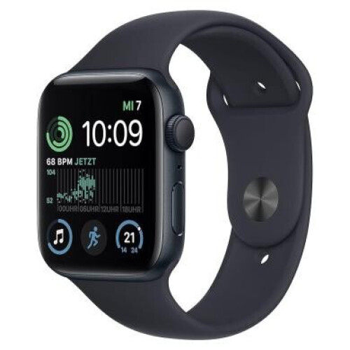 Apple Watch SE 2 GPS 44mm Aluminium bleu de minuit Bracelet Sport bleu de minuit M/L - comme neuf