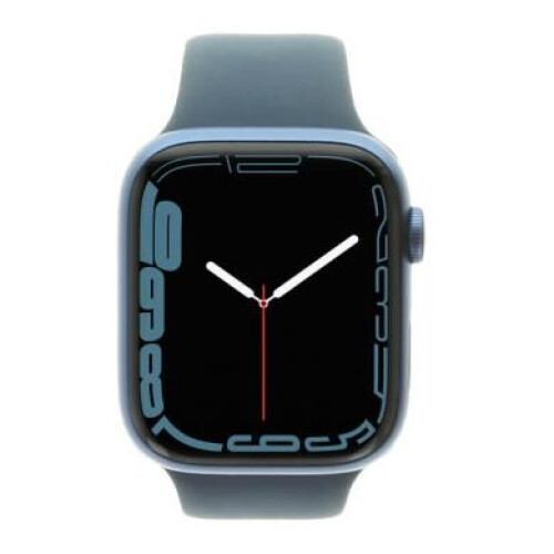 Apple Watch Series 7 GPS 45mm Aluminium bleu Bracelet Sport bleu abyssal - comme neuf