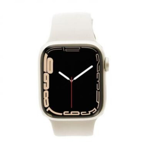Apple Watch Series 7 GPS 45mm Aluminium lumière stellaire Bracelet Sport lumière stellaire - très bon état