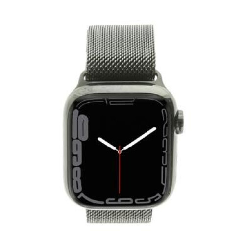 Apple Watch Series 7 GPS + Cellular 41mm Acier inoxydable graphite Bracelet Milanais graphite - très bon état