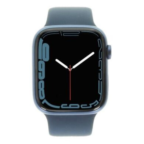 Apple Watch Series 7 GPS + Cellular 45mm Aluminium bleu Bracelet Sport bleu abyssal - très bon état