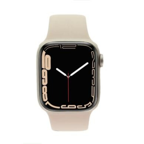 Apple Watch Series 7 GPS + Cellular 45mm Aluminium lumière stellaire Bracelet Sport lumière stellaire - très bon état