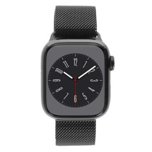 Apple Watch Series 8 GPS + Cellular 41mm Acier inoxydable graphite Bracelet Milanais graphite - très bon état