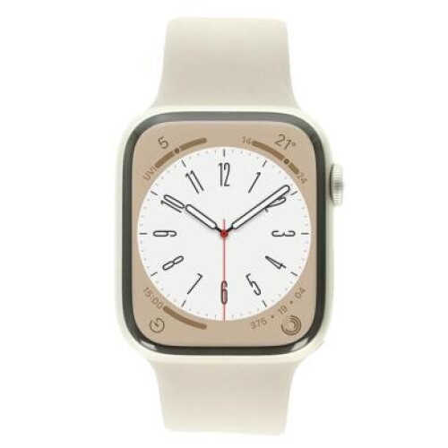 Apple Watch Series 8 GPS + Cellular 45mm Aluminium lumière stellaire Bracelet Sport lumière stellaire - comme neuf