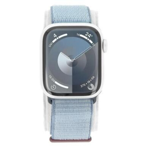 Apple Watch Series 9 GPS 41mm Aluminium argent Boucle Sport bleu hiver - comme neuf