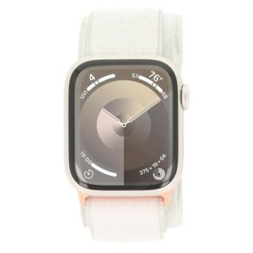 Apple Watch Series 9 GPS 41mm Aluminium lumière stellaire Boucle Sport lumière stellaire - comme neuf