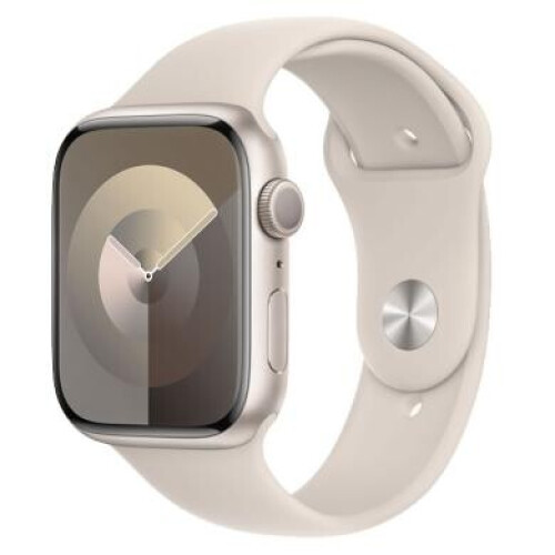 Apple Watch Series 9 GPS 41mm Aluminium lumière stellaire Bracelet Sport lumière stellaire S/M - comme neuf