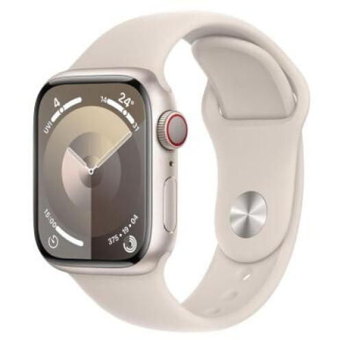 Apple Watch Series 9 GPS 41mm Aluminium lumière stellaire Bracelet Sport lumière stellaire M/L - bon état