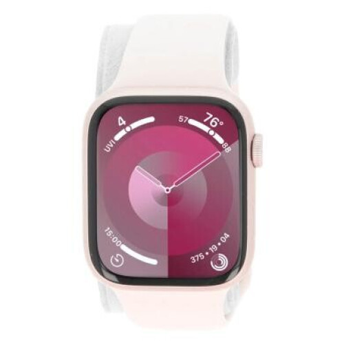 Apple Watch Series 9 GPS 41mm Aluminium rosé Bracelet Sport rose pâle S/M - bon état