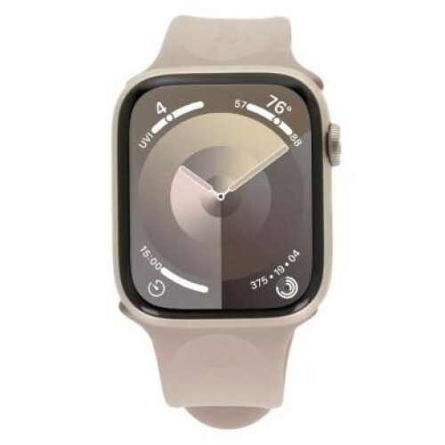 Apple Watch Series 9 GPS 45mm Aluminium lumière stellaire Bracelet Sport lumière stellaire S/M - très bon état