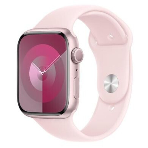 Apple Watch Series 9 GPS 45mm Aluminium rosé Boucle Sport rose pâle - comme neuf
