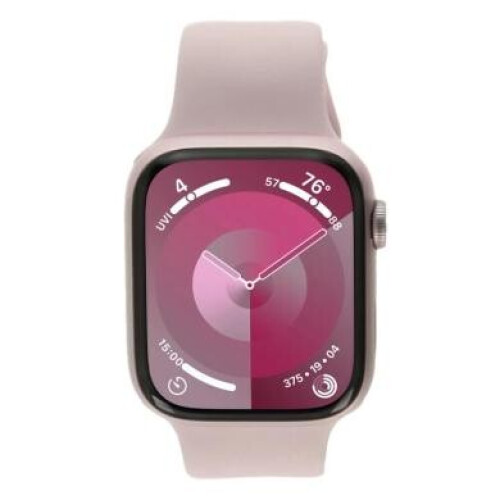 Apple Watch Series 9 GPS 45mm Aluminium rosé Bracelet Sport rose pâle M/L - comme neuf