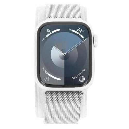 Apple Watch Series 9 GPS + Cellular 41mm Acier inoxydable argent Bracelet Milanais argent - très bon état
