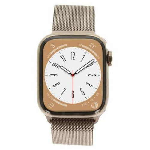 Apple Watch Series 9 GPS + Cellular 41mm Acier inoxydable or Bracelet Milanais or - comme neuf