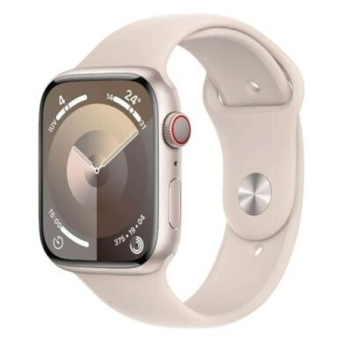 Apple Watch Series 9 GPS + Cellular 41mm Aluminium lumière stellaire Boucle Sport lumière stellaire - comme neuf