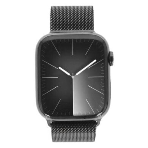 Apple Watch Series 9 GPS + Cellular 45mm Acier inoxydable graphite Bracelet Milanais graphite - très bon état