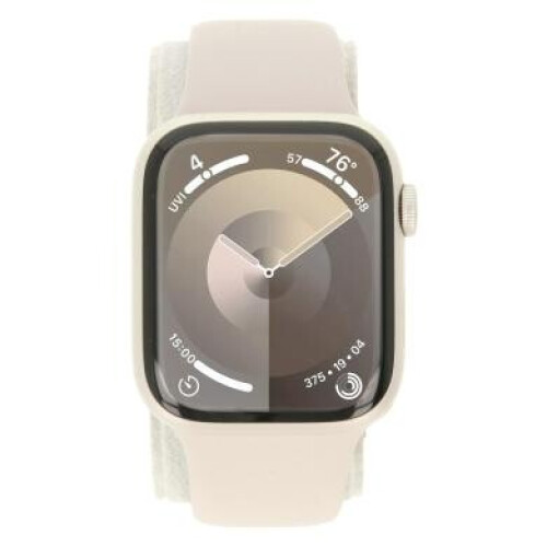 Apple Watch Series 9 GPS + Cellular 45mm Aluminium lumière stellaire Bracelet Sport lumière stellaire S/M - bon état