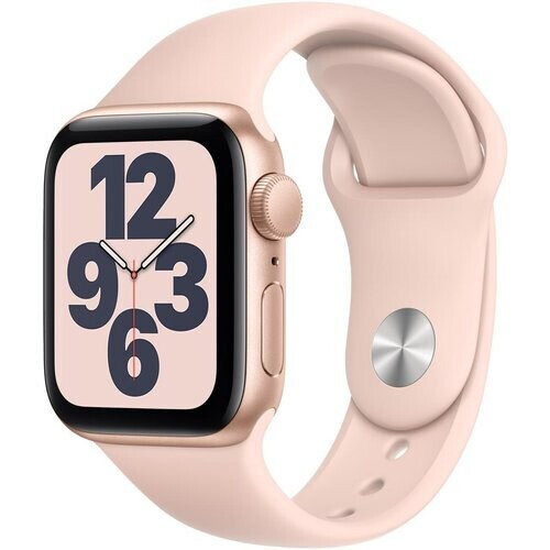 Apple Watch Series SE 1 (2020) GPS 44 mm - Aluminium Or - Bracelet sport Rose