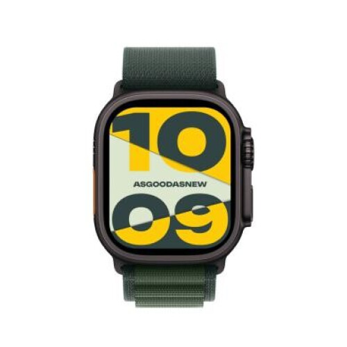 Apple Watch Ultra 2 GPS + Cellular 49mm Titan noir Alpine Loop vert foncé S - comme neuf