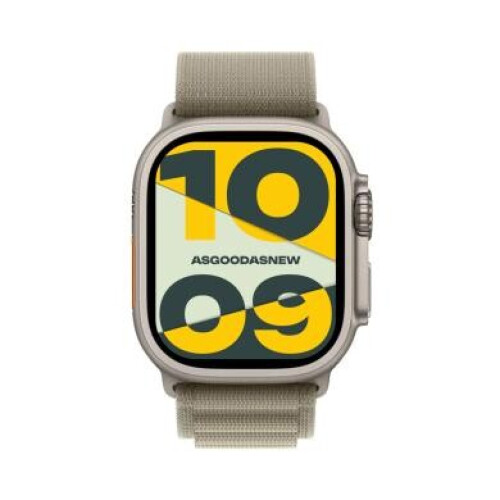 Apple Watch Ultra 2 GPS + Cellular 49mm titane Boucle Alpine olive M - bon état