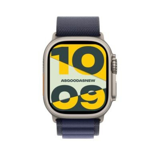 Apple Watch Ultra 2 GPS + Cellular 49mm titane naturel Alpine Loop marine M - très bon état