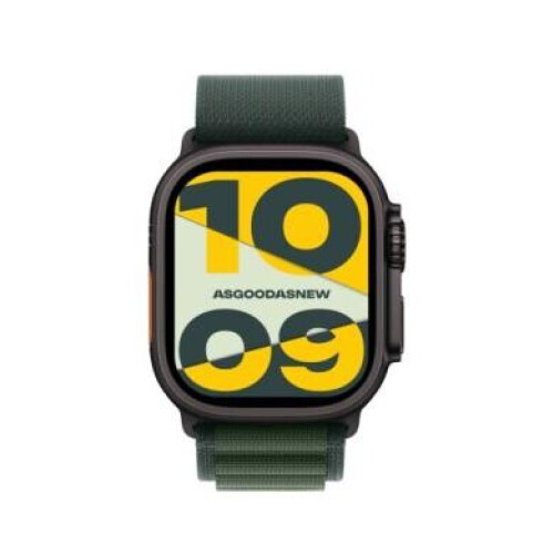 Apple Watch Ultra 2 GPS + Cellular 49mm titane noir Alpine Loop vert foncé L - très bon état