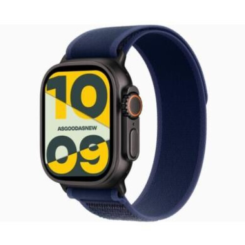 Apple Watch Ultra 2 GPS + Cellular 49mm titane noir Boucle Trail bleu M/L - très bon état