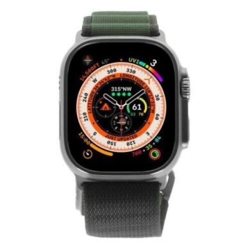 Apple Watch Ultra GPS + Cellular 49mm titane Boucle Alpine vert S - comme neuf