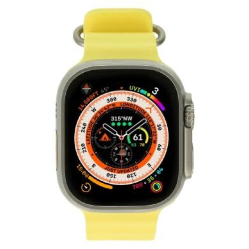Apple Watch Ultra GPS + Cellular 49mm titane Bracelet Ocean jaune - très bon état