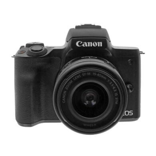 Canon EOS M50 avec objectif EF-M 15-45mm 3.5-6.3 IS STM noir - comme neuf