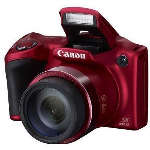 Compact PowerShot SX400 IS - Rouge + Canon 30x Zoom Lens 24-720mm f/3.4-5.8 f/3.4-5.8