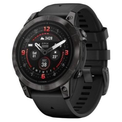Garmin Epix Pro (Gen 2) Sapphire 51mm noir/gris charbon Titan QuickFit-Bracelet en silicone (010-02804-01) - bon état