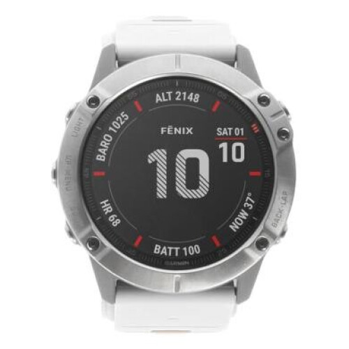 Garmin Fenix 6X Pro Solar DLC titane/noir (010-02157-21) - très bon état