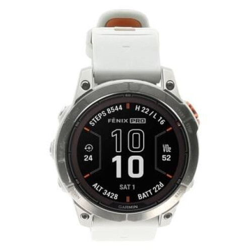 Garmin Fenix 7 Pro Sapphire Bracelet 47mm QuickFit gris brume/orange rouge (010-02777-21) - très bon état