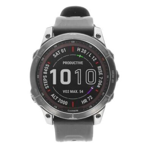 Garmin Fenix 7 Sapphire Solar 47mm gris ardoise DLC titane/gris ardoise DLC titane (010-02540-39) - très bon état