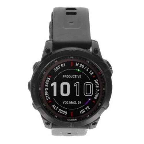 Garmin Fenix 7 Sapphire Solar noir DLC titane/noir (010-02540-35) - comme neuf