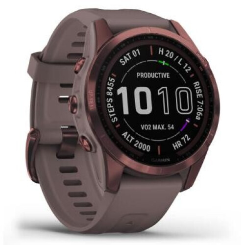Garmin Fenix 7S Sapphire Solar 42mm mokka titane/gris foncé (010-02539-29) - très bon état