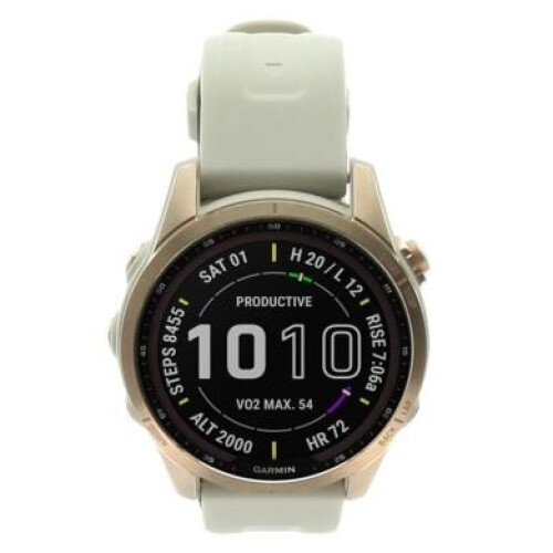 Garmin Fenix 7S Sapphire Solar or rose titane/calcaire (010-02539-35) - très bon état