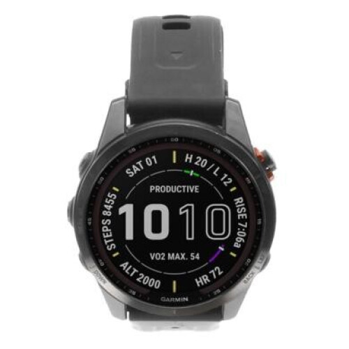 Garmin Fenix 7S Solar 42mm noir gris (010-02539-13) - très bon état