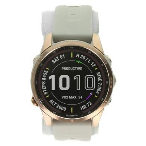 Garmin Fenix 7S Solar 42mm or rose/beige (010-02539-11) - bon état