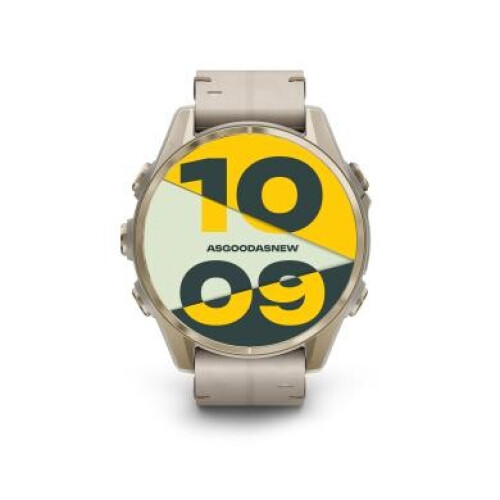 Garmin Fenix 8 AMOLED Sapphire 43mm gris brume/or (010-02903-11) - très bon état