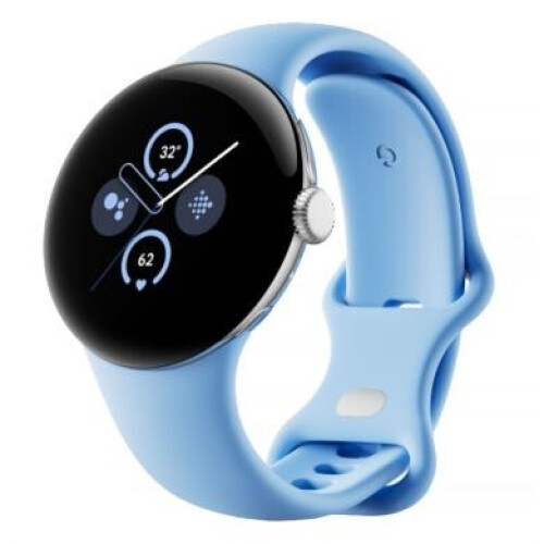 Google Pixel Watch 2 argent brillant Bracelet Sport bay (LTE) - neuf