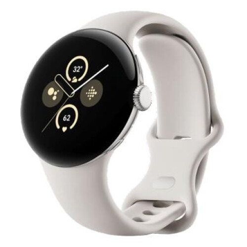 Google Pixel Watch 2 argent brillant Bracelet Sport porcelaine (Wi-Fi) - très bon état