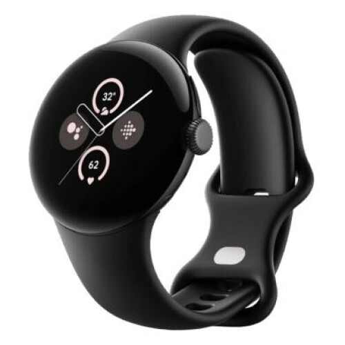 Google Pixel Watch 2 (LTE) noir mat Bracelet Sport noir volcanique - comme neuf