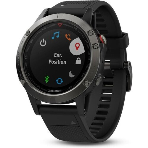 Montre Garmin Cardio GPS Fenix 5 HR - Noir