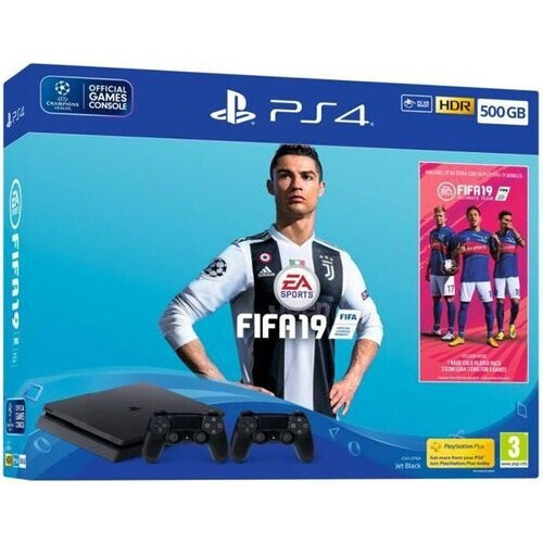 PlayStation 4 Slim 500Go - Noir + FIFA 19