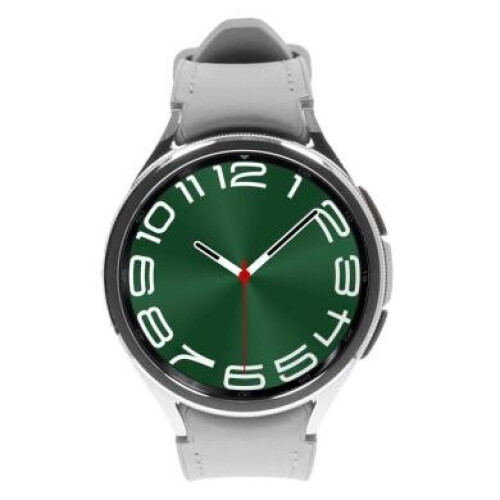 Samsung Galaxy Watch6 Classic argent 47mm Bluetooth Hybrid Bracelet en éco-cuir argent - comme neuf