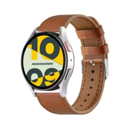 Samsung Galaxy Watch6 Classic argent 47mm Bluetooth Hybrid Eco-Leather Band marron - comme neuf